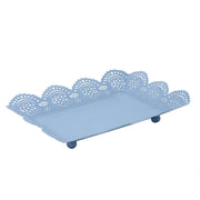 Bandeja metal azul cm25x17h4