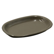 Plato ovalado Romeo gris paloma cm36x25h4
