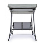 Mecedora biplaza acero Antracita GRELY 145x120x h185 cm