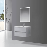Mueble de baño suspendido Varano gris claro 90x48x55
