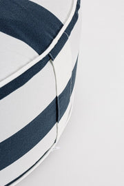 Puf Hinchable Rayas Blanco-Azul