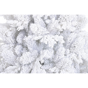 Árbol de Navidad blanco cubierto de nieve Alberg H 210 x Ø130 cm