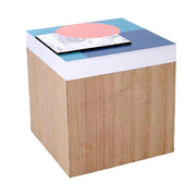 Caja de madera cuadrada 16x16h16 cm