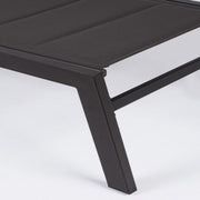 Cuna alta en aluminio con ruedas Hilde antracita 32h cm