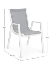 Sedia C-Br Pelagio Bianco Yk11