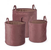 3x Set3 P.Oggetti Terciopelo A Rosa