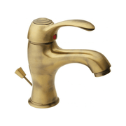 Monomando Lavabo Serie Distri Old Brass Acabado Latón Envejecido