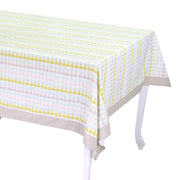 Mantel London cenefa verde cm5 rectangular cm140x240