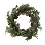 Corona plástica blanca redonda cm ø56