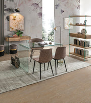 Silla Warhol vintage polipiel beige 59 x 54,5 x 80 cm