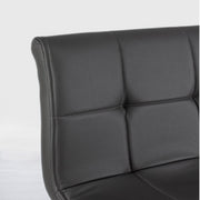 Taburete Bar Bruce ecopiel gris oscuro