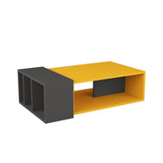 Mesa de salón Anita color antracita mostaza (ANITAMUST)