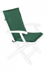 Cojín Respaldo Mediano Poly180 Verde Oscuro