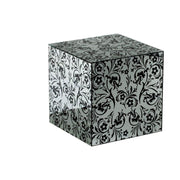 Mesa de centro con espejo damasco 40 x 40 x h 40 cm