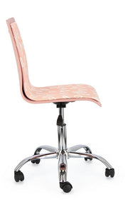 Silla de oficina Young Hearts polipiel acero 42,5 x 40 x 87 cm