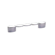 Manija cromada para mueble Zincir y824, Cromado, Interdistancia 160 mm