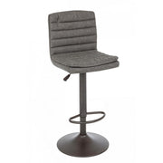 Taburete de bar Connor gris oscuro en ecopiel vintage