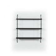 Librería de pared Neelix negra 3 estantes 60 x 15 x 68 h cm