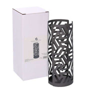 Portavasos de metal flechas gris oscuro redondo cm ø8h20