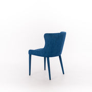 Silla en tejido azul 58x50,5x83h cm