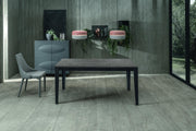 Mesa extensible antracita-negro 90 cm x 156- 316 cm H. 76 cm