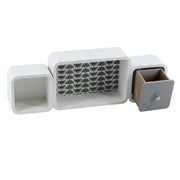 Estante de madera Artemide 2 compartimentos + 1 cajón rectangular cm49,5x7,8h16,5