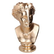 Florero de resina busto dorado cm35,8x36h58