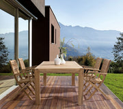 Silla de madera estilo natural con reposabrazos
