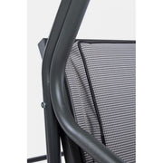Mecedora biplaza acero Antracita GRELY 145x120x h185 cm