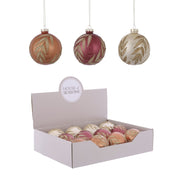 Bola de Navidad bola de cristal Colores surtidos 8 cm 1 ud