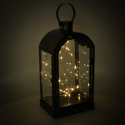 Farol led metal negro cm20,2x15,2h38,5-46