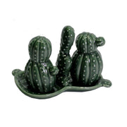 Cactus de cerámica verde cm13,5x8,5h10