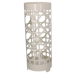 Paragüero redondo de metal crema cmø19h49