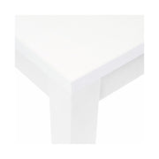 Mesa de comedor extensible de fresno blanco en madera de melamina cm 85x140 - 180