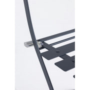 Juego de jardín bistrot antracita mesa y sillas bizzotto