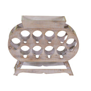 Portabotellas de madera 10 plazas cm59x19h48
