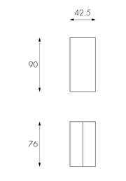 Consola extensible resistente a los arañazos en mdf lacado gris tórtola 90x42,5/302,5x76h cm