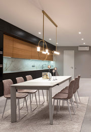 Silla vintage de piel sintética beige Kyra