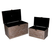 Caja madera marrón rectangular 1-2 cm39,4x24,1h24,8