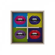 Estante de pared decorativo cubo tablón de anuncios boca 60 cm
