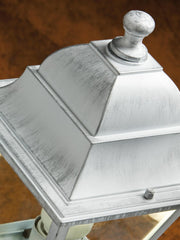 Aplique medio bajo E27 linea plata blanco viejo