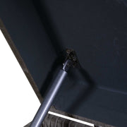 Banco rectangular de terciopelo beige cm115x40h45