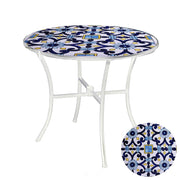 Mesa de mosaico de metal Sorrento 60 cm