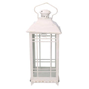 Farol cuadrado metal crema 1-3 cm21,5x21,5h50