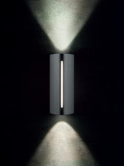 Aplique de pared 8W + 4W Led 4000K línea visión grafito