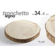 Decoración de la bandeja del tronco de madera Tronchetto CM 34 cm