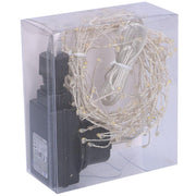 Wire light 160 micro led blanco cálido fuente de alimentación fija para exterior cm1x1x200