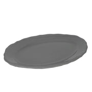 Julieta gris plato ovalado cm35x26h3