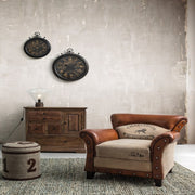 Sillón Charleston en cuero vintage beige