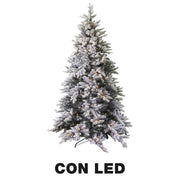 Tallinn árbol nevado 1167 ramas 300 LED verde cm ø112h210